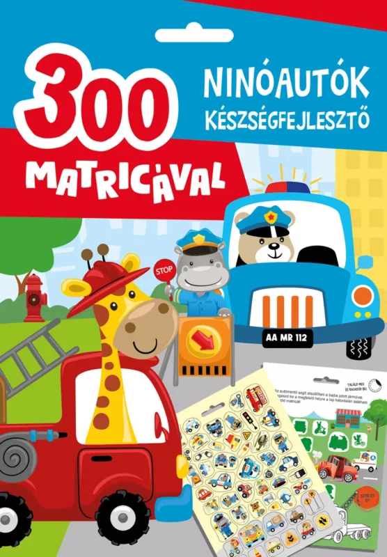 Exkluzív ajánlat Ninóautók készségfejlesztő - 300 matricával