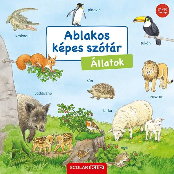 Azonnali szállítás ABLAKOS KÉPES SZÓTÁR - ÁLLATOK