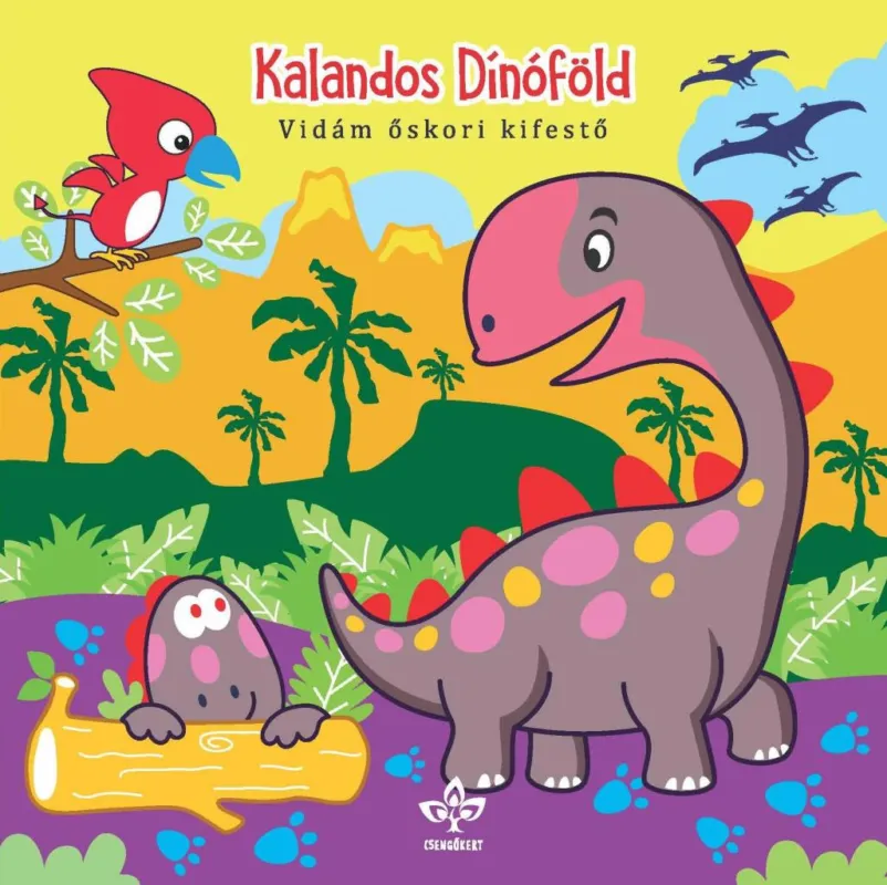 Akció KALANDOS DÍNÓFÖLD - VIDÁM ŐSKORI KIFESTŐ