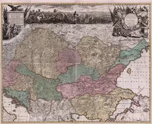 Magyarország 1717 - reprint térkép Biztonságos fizetés