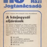 Azonnal elérhető Házi jogtanácsadó 1989/4-5. szám